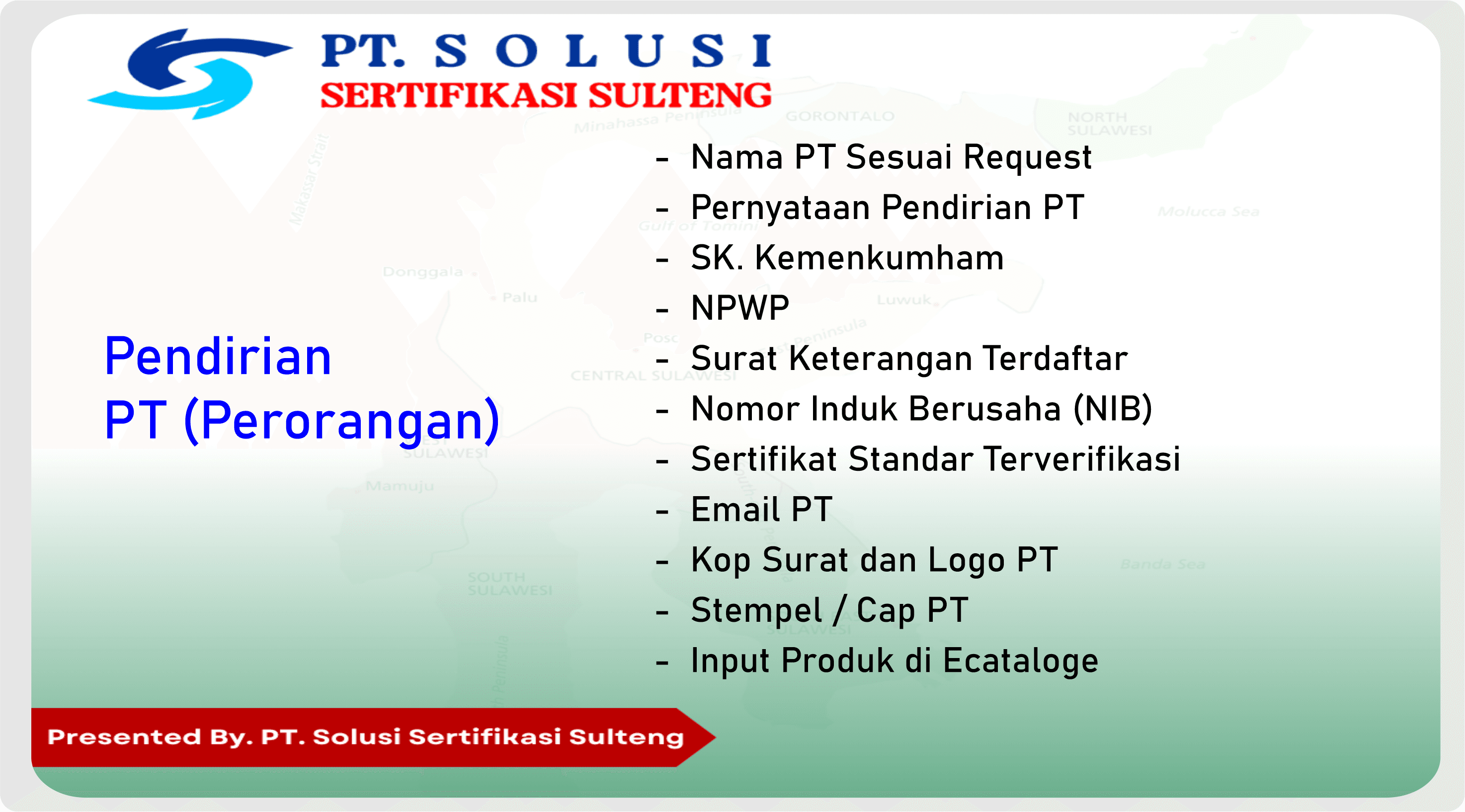 PENDIRIAN PT (PERORANGAN)